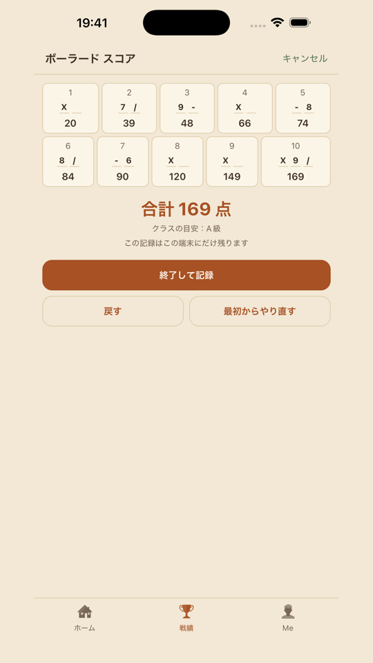 ボーラードのスコア